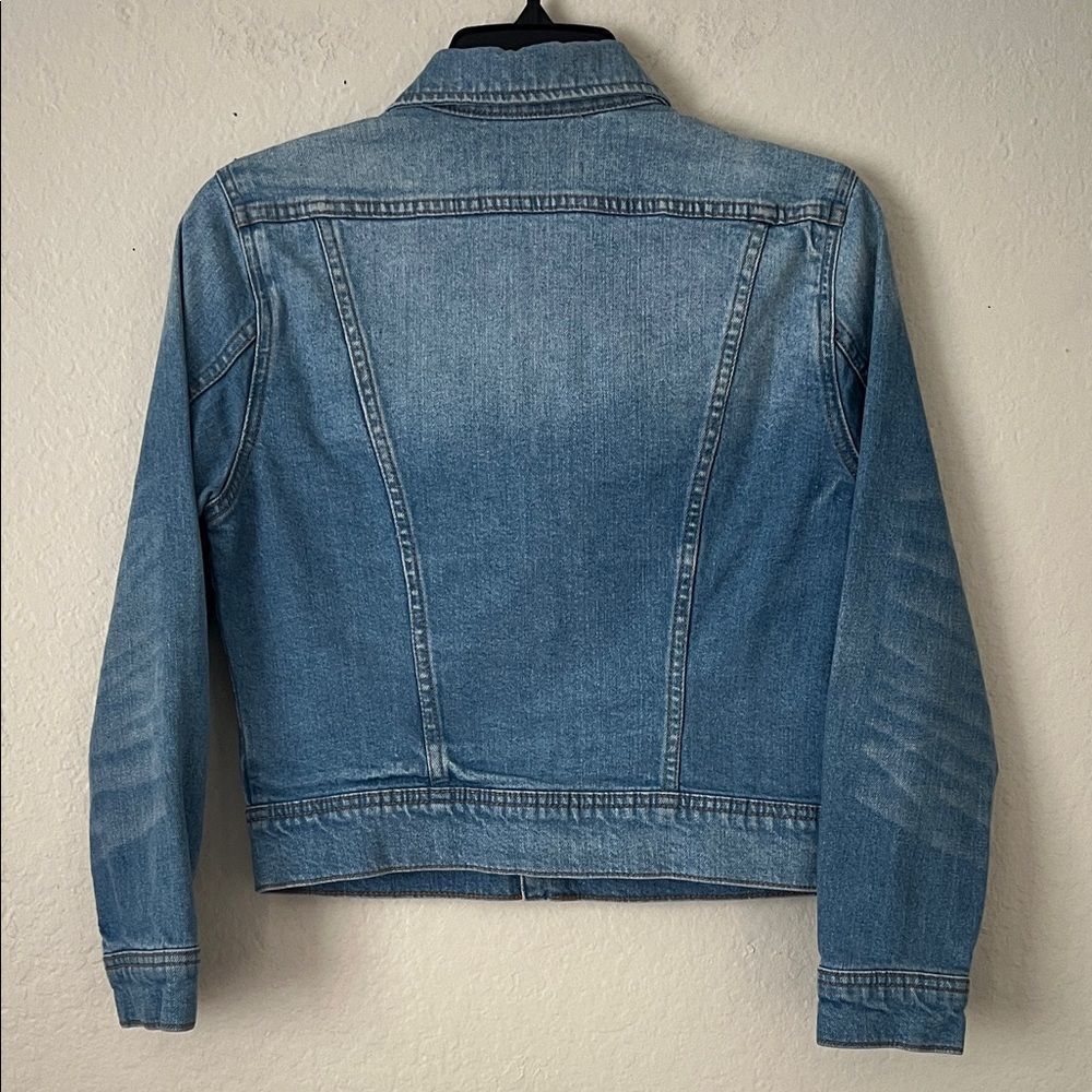 1901 Crop Denim Jacket Weekend Wash in Size S - Picture 6 of 15